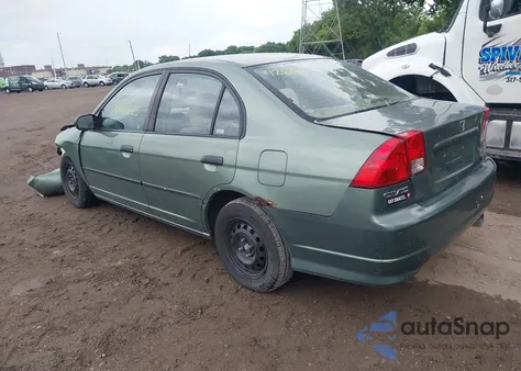 2004 Honda Civic Vp from USA, damaged, VIN 1HGES16384L006612